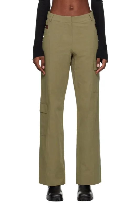 Riley Trousers In Khaki