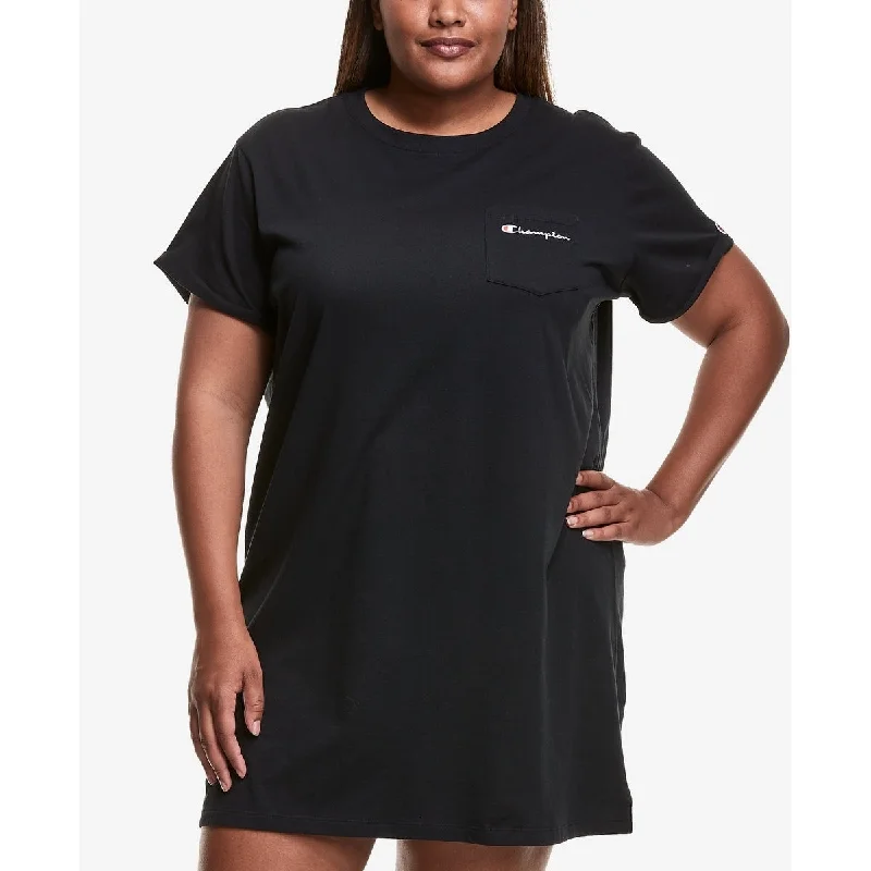 Champion Women's T-Shirt Dress Black Size 2X