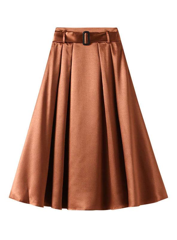 HIGH WAIST BIG SWING UMBRELLA SKIRT