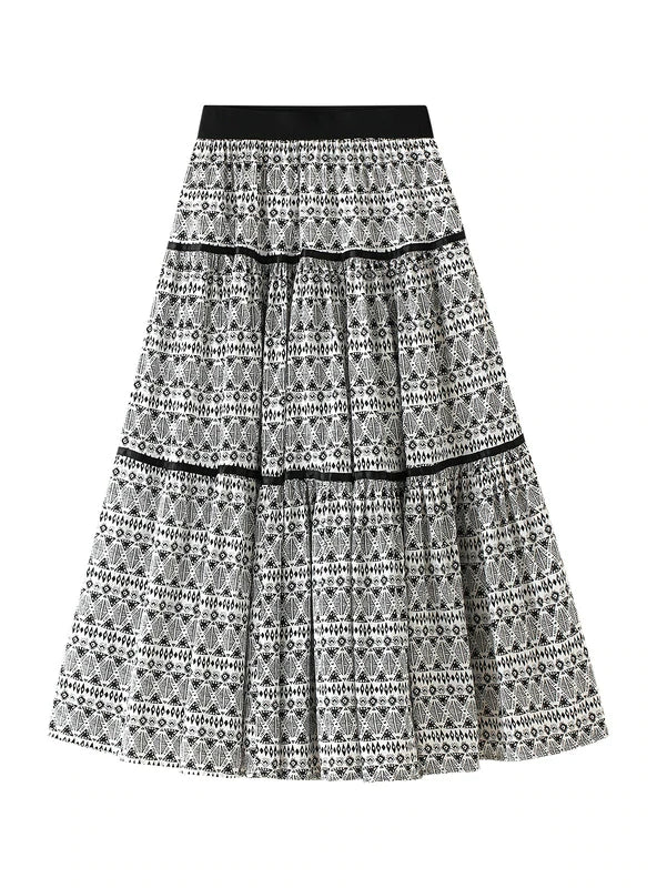 NATIONAL HIGH WAIST CAKE UMBRELLA SKIRT