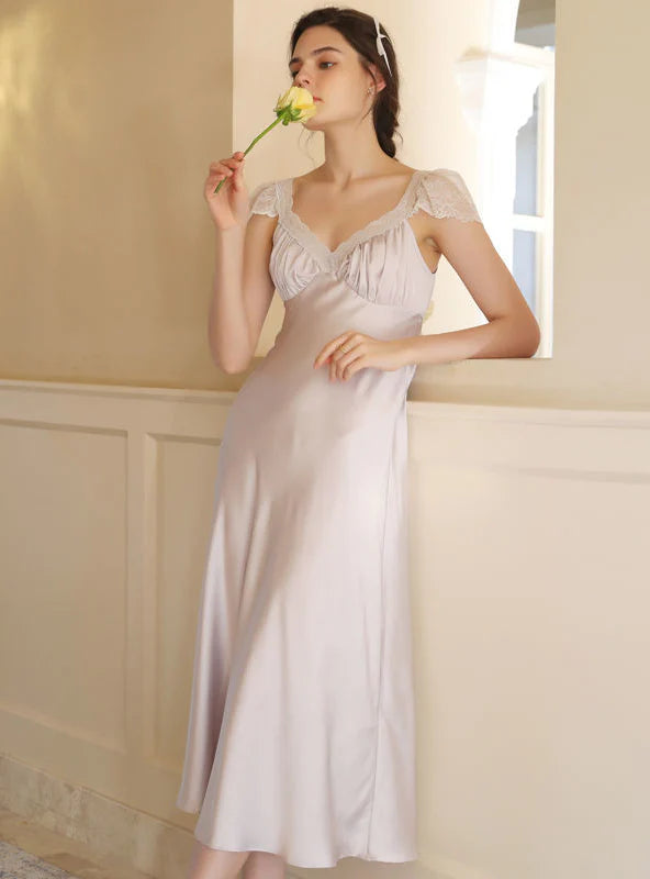 PALACE STYLE LACE HOME NIGHTGOWN