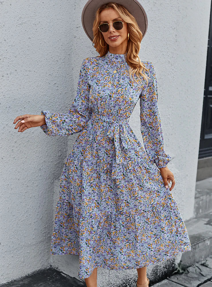 PRINTED BOHEMIAN CASUAL DRESS