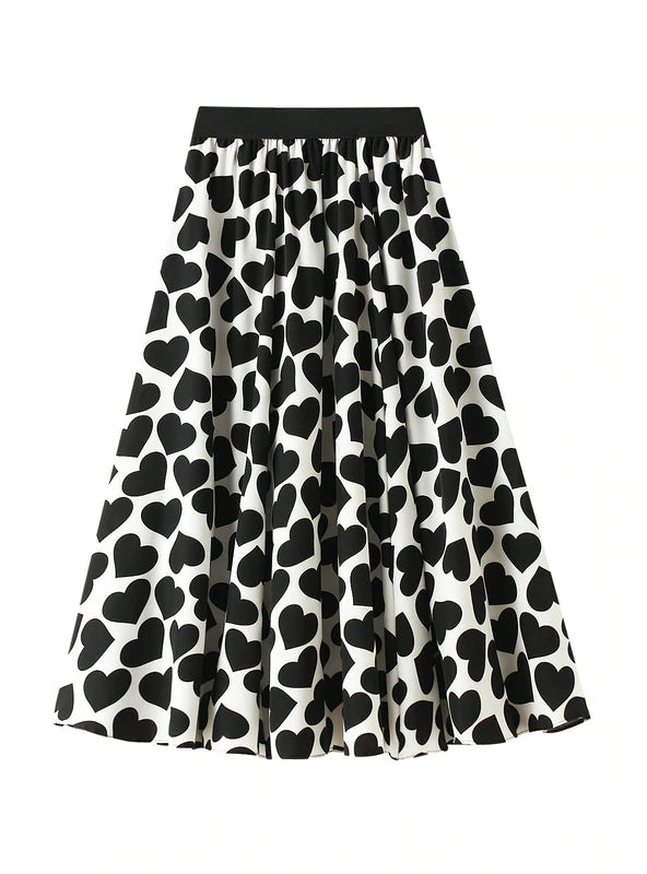 WOMEN LOVE PRINTED SKIRT